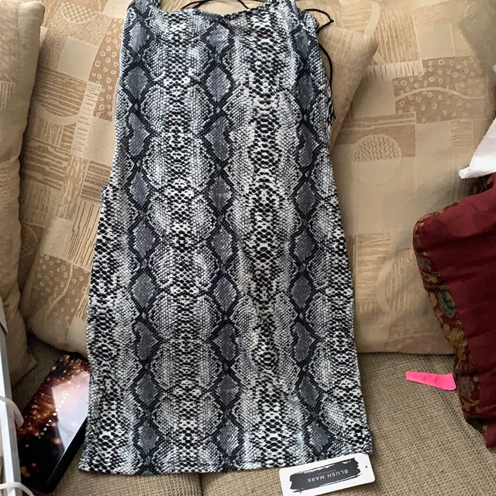 XL blushmark snakeskin mini dress